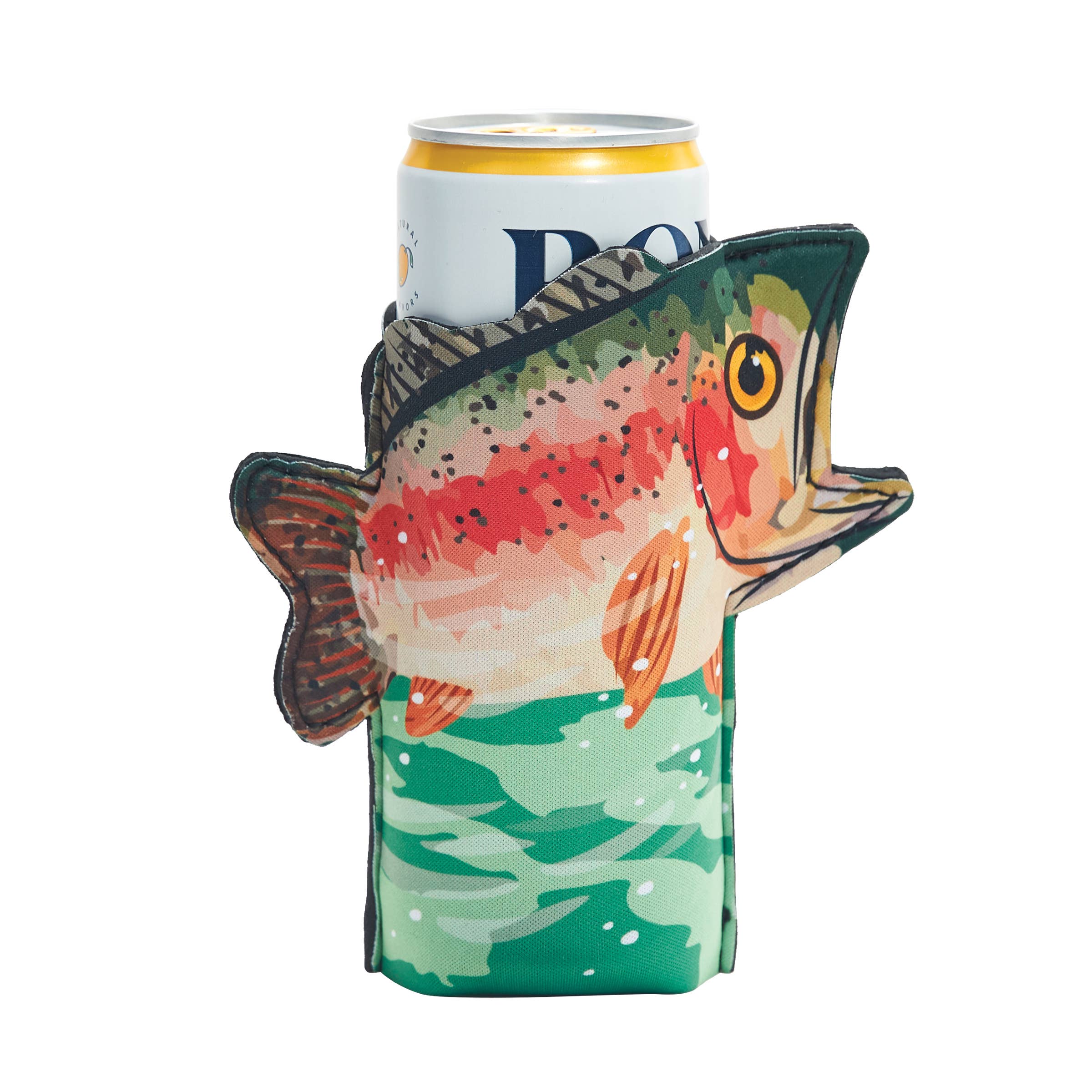 Bass Fish Skinny Can Cooler Sleeve