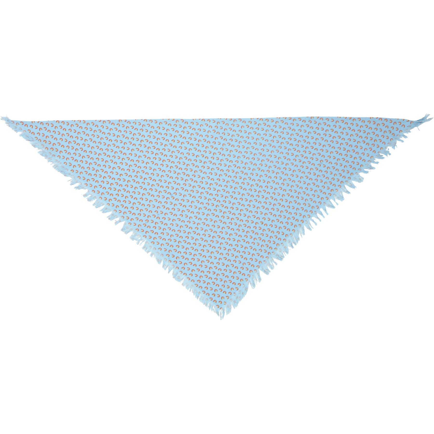 Rainbow Plaid Large Pet Bandana Set – Set of 3