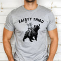 Safety Third Funny Bear Rider Graphic Tee