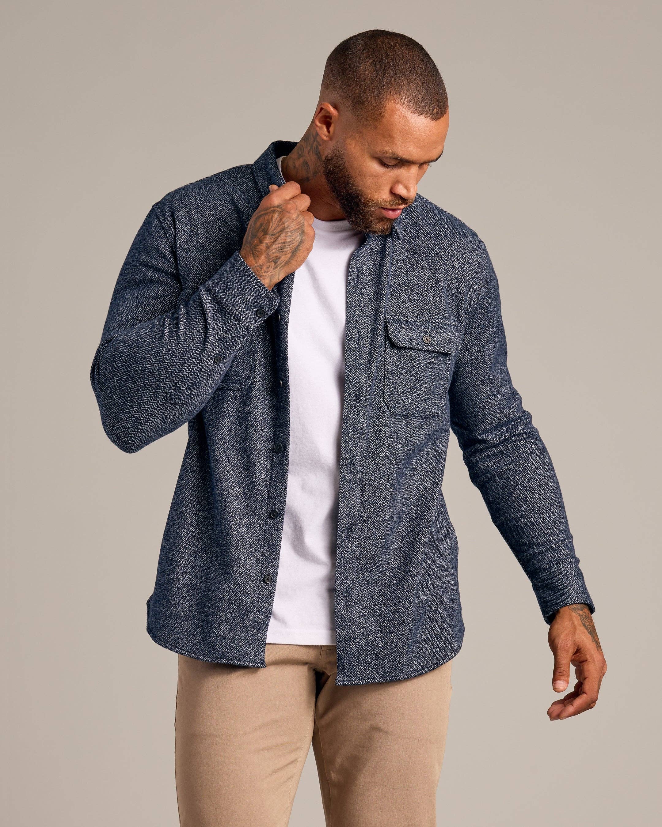 True Classic - Navy Shirt Jacket