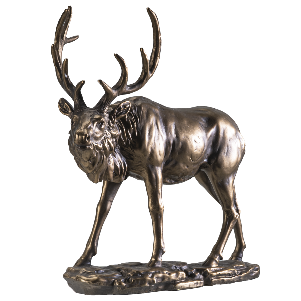 Bronze Finish Elk Figurine