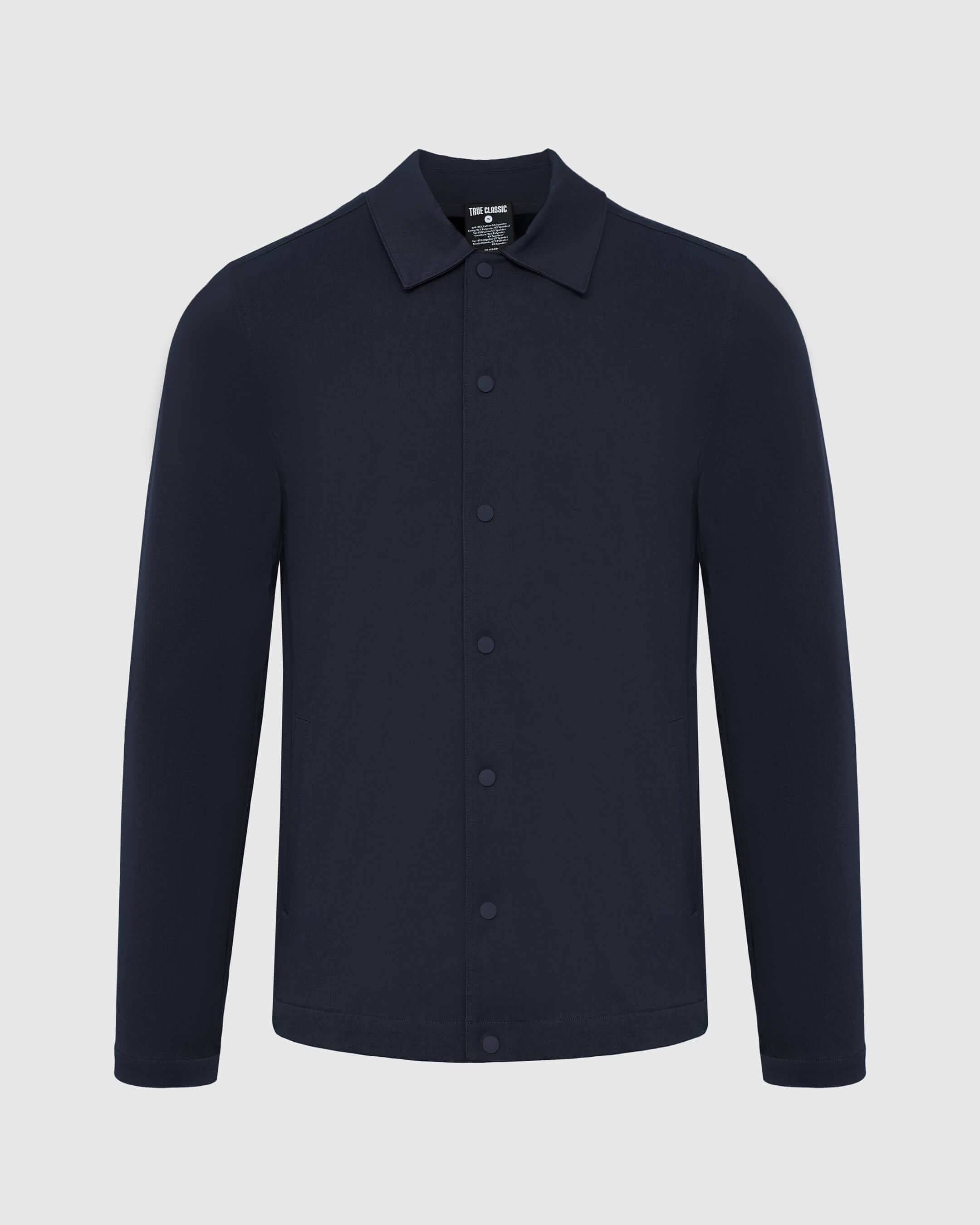 True Classic Navy Coaches Jacket