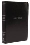 NKJV Giant Print Reference Bible - Black Leather-Look, Thumb Indexed
