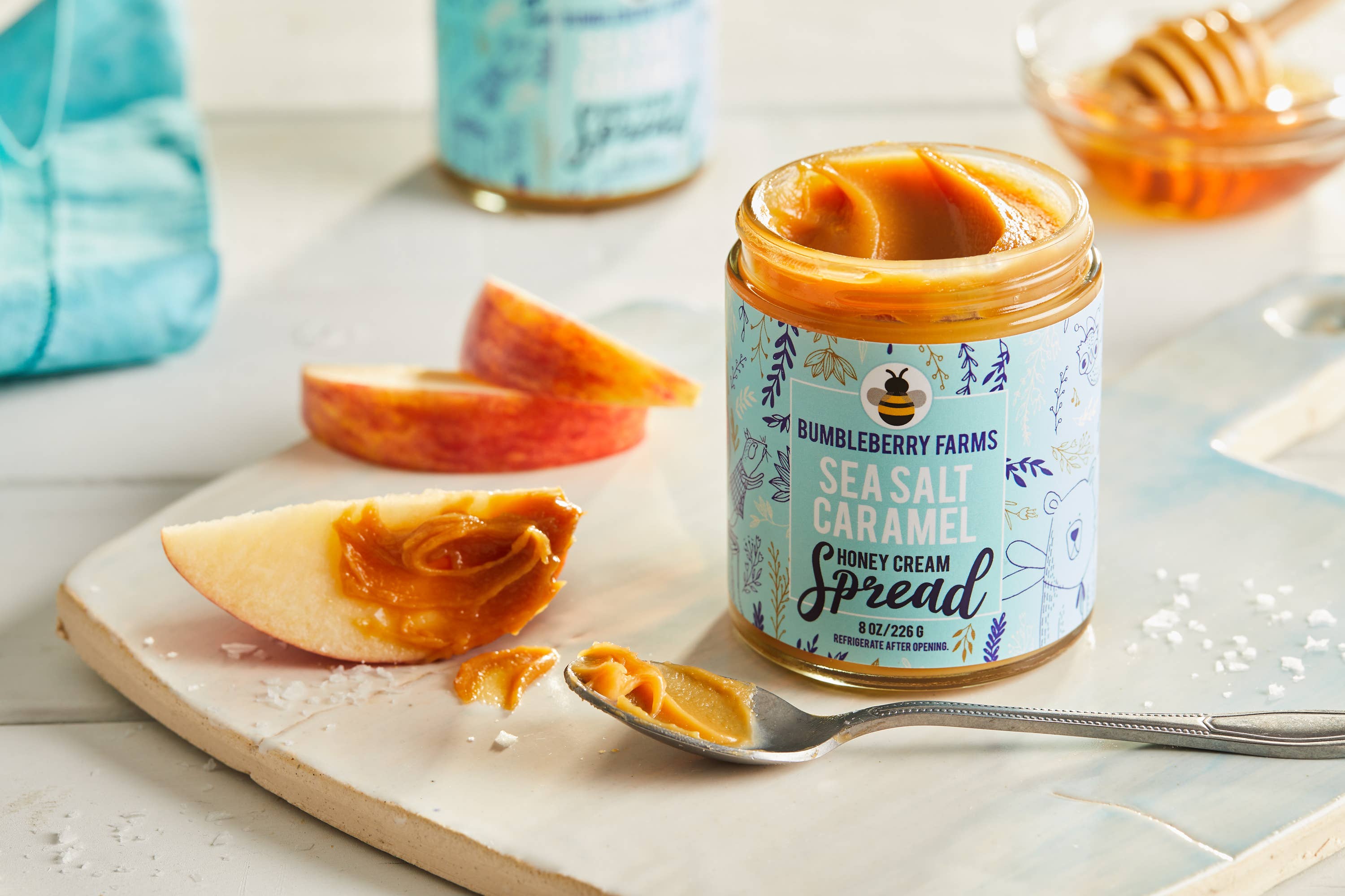 Bumbleberry Farms Sea Salt Caramel Honey Cream Spread 8 oz