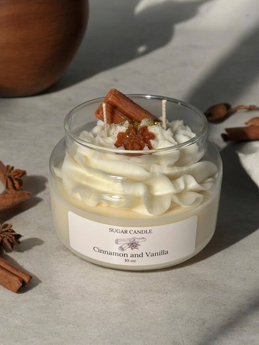 Cinnamon Vanilla Whipped Soy Candle