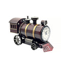 Vintage Burgundy Steam Train Table Clock