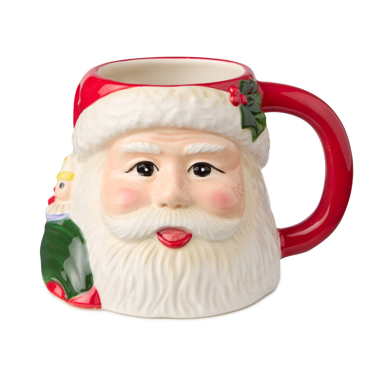 Retro Christmas 3D Character Mug – 18 oz