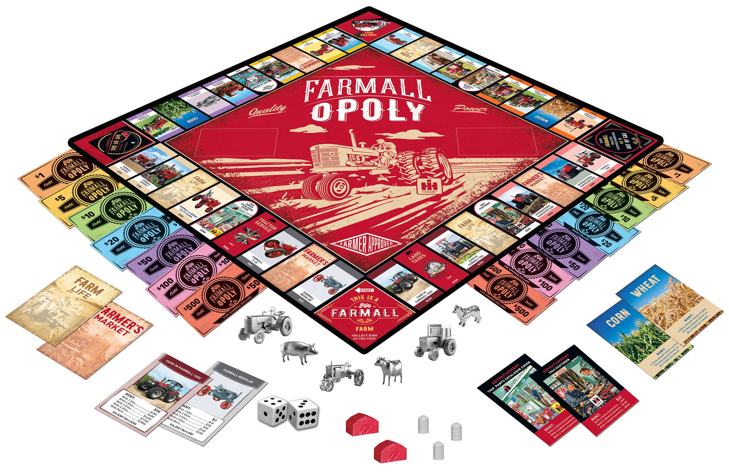 Farmall Opoly Tractor-Themed Board Game