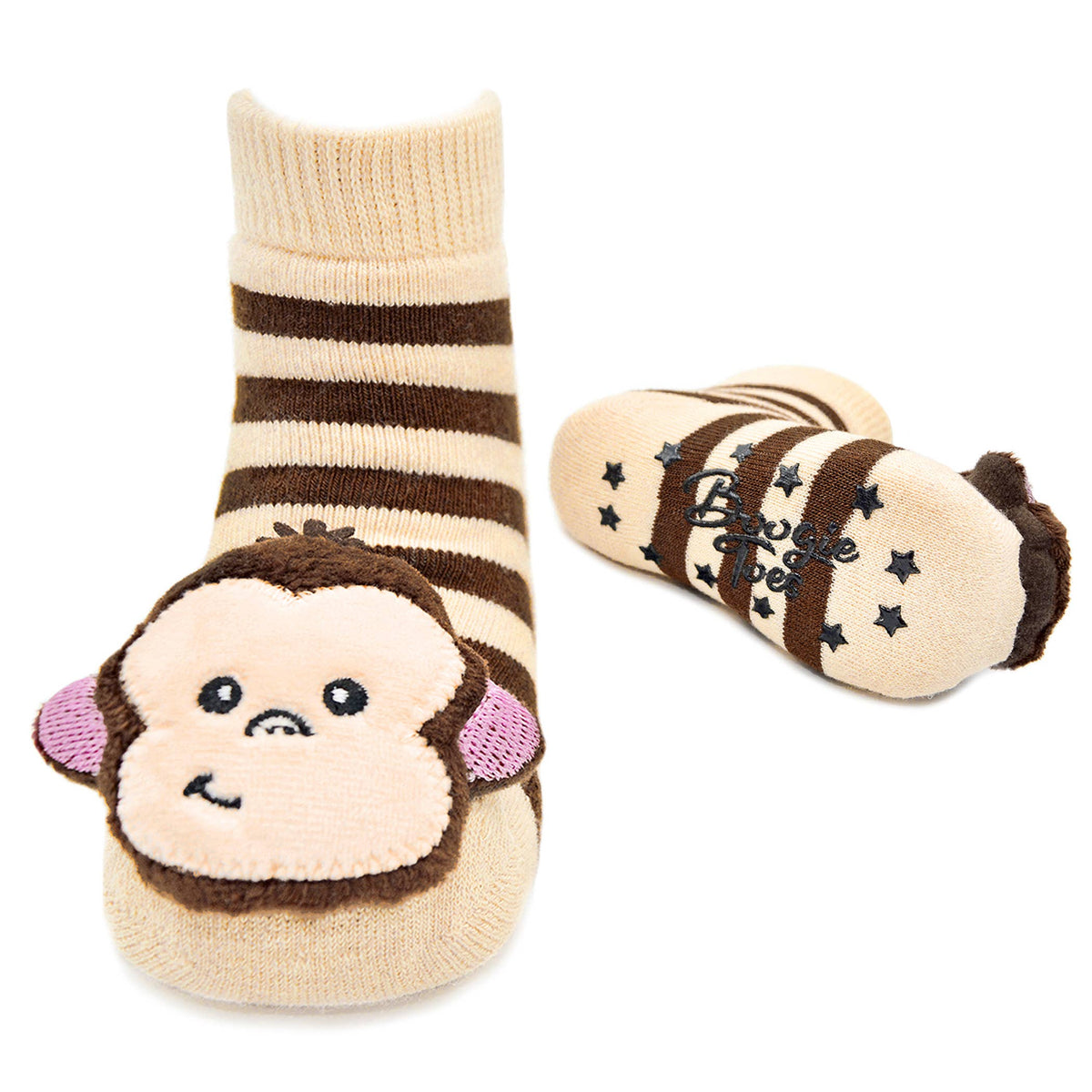 Monkey Rattle Socks for Babies