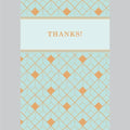 Thank You Card - Simple Mint & Gold Design