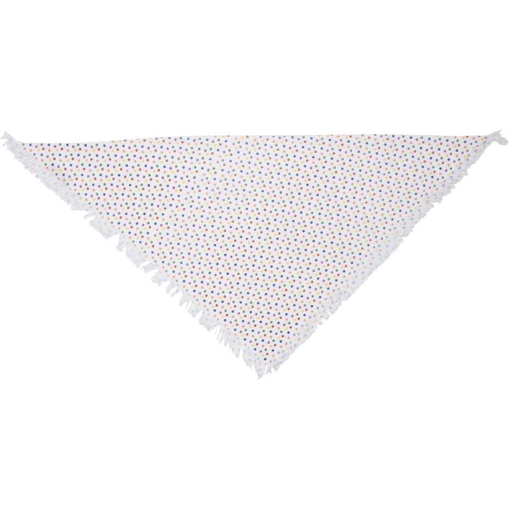 Rainbow Plaid Large Pet Bandana Set – Set of 3