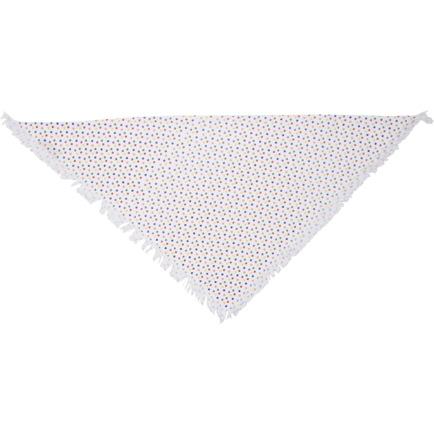 Rainbow Plaid Large Pet Bandana Set – Set of 3