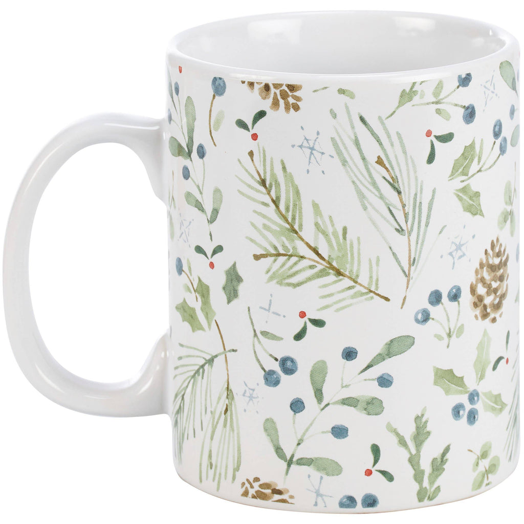 Christmas Greens Stoneware Mug