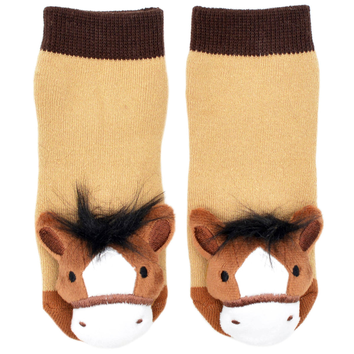 Derby Pony Horse Rattle Socks for Babies