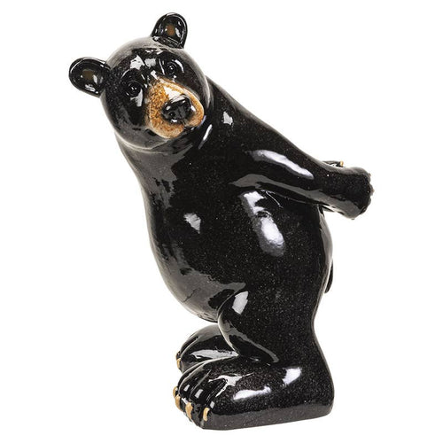 Black Bear Wine Bottle Holder – Rustic Cabin & Lodge Decor
