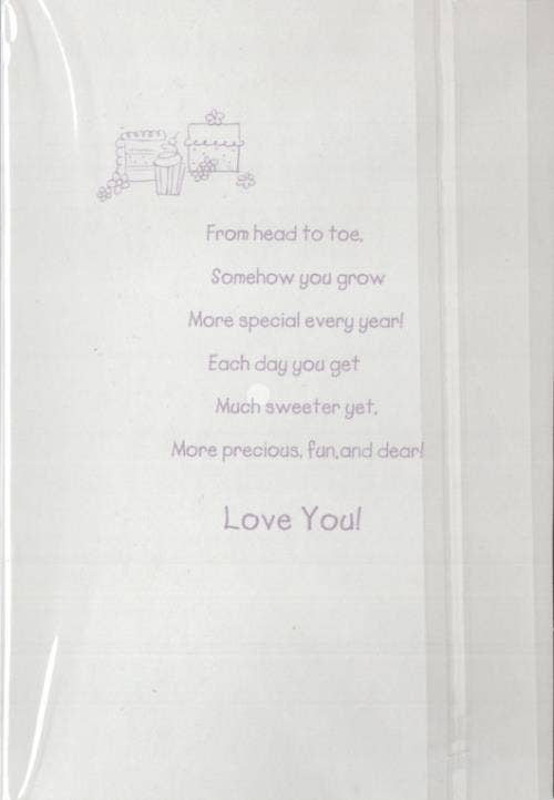 Teen Granddaughter Birthday Greeting Card