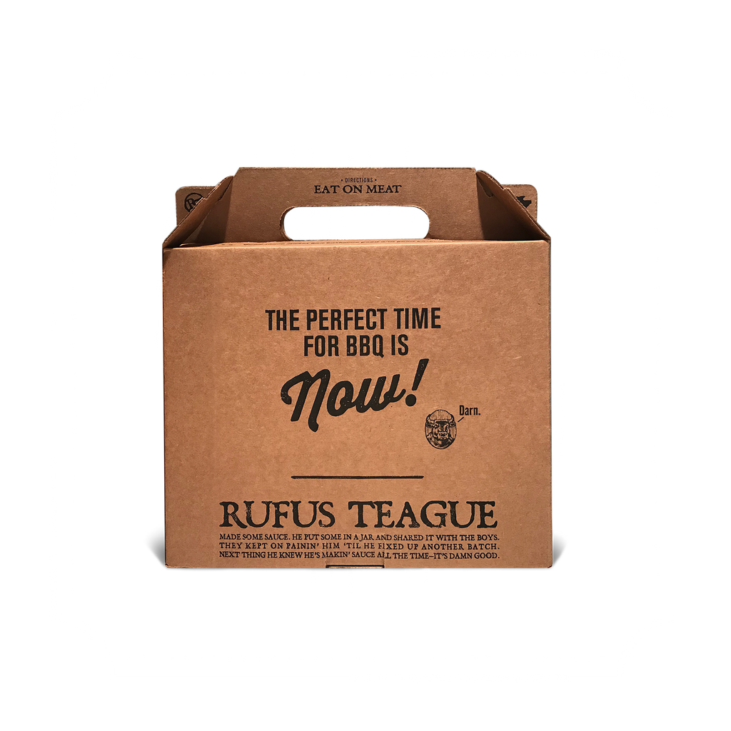 Rufus Teague 3-Pack BBQ Sauce & Rub Gift Tote