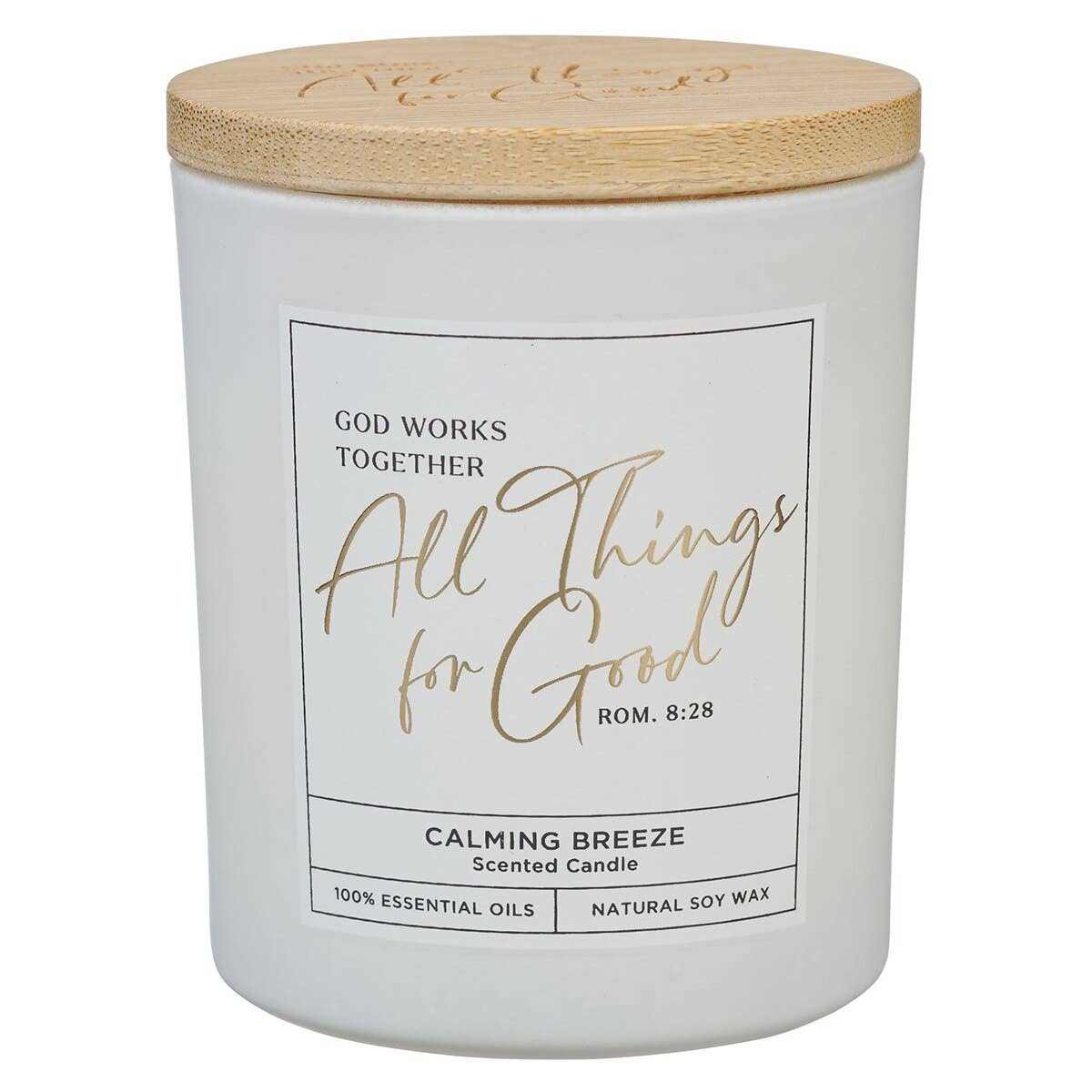 All Things for Good Soy Candle – Calming Breeze | Romans 8:28
