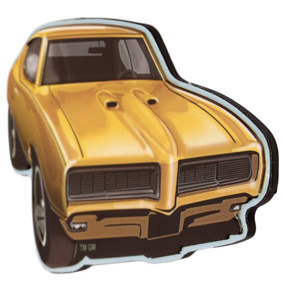 1968 Pontiac Embossed Metal Magnet