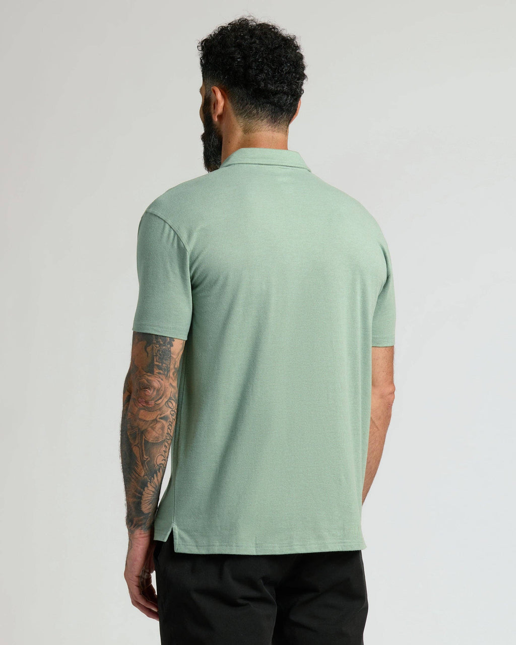 True Classic - Heather Slate Green Classic Polo