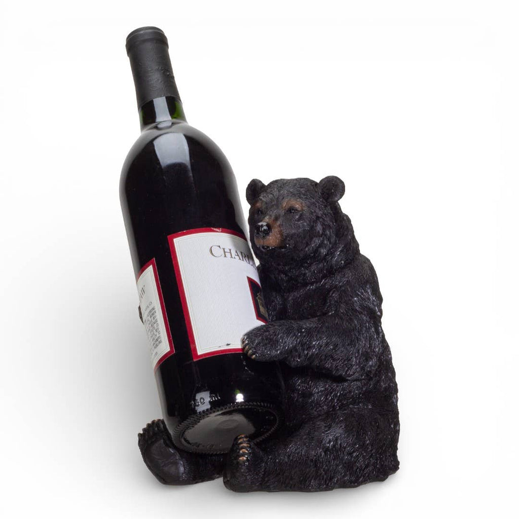 Black Bear Wine Bottle Holder
