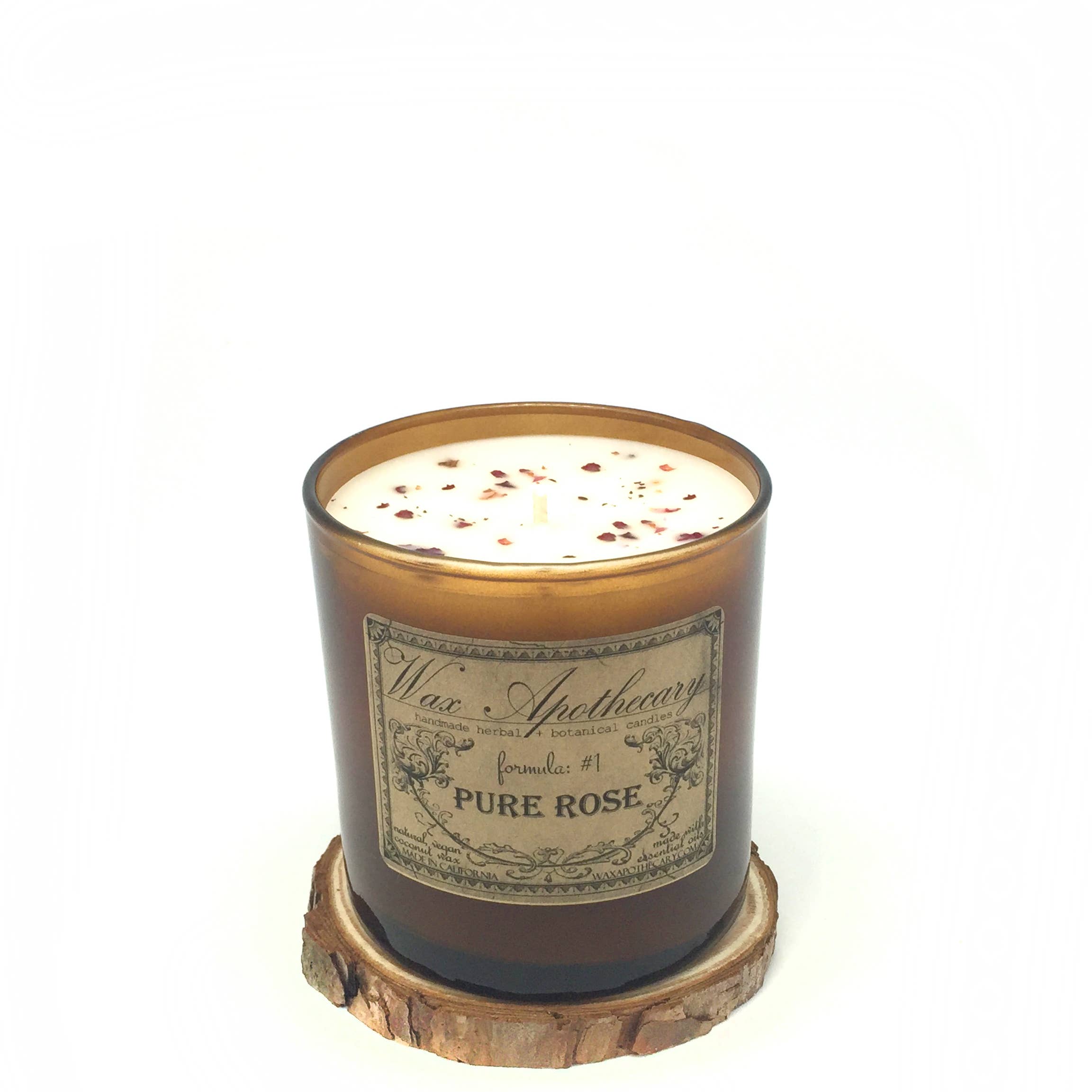 Natural Wood Slice Candle Coaster – Rustic Pine Display Base (4–4.5")