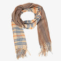 Women’s Plaid Fringe Scarf