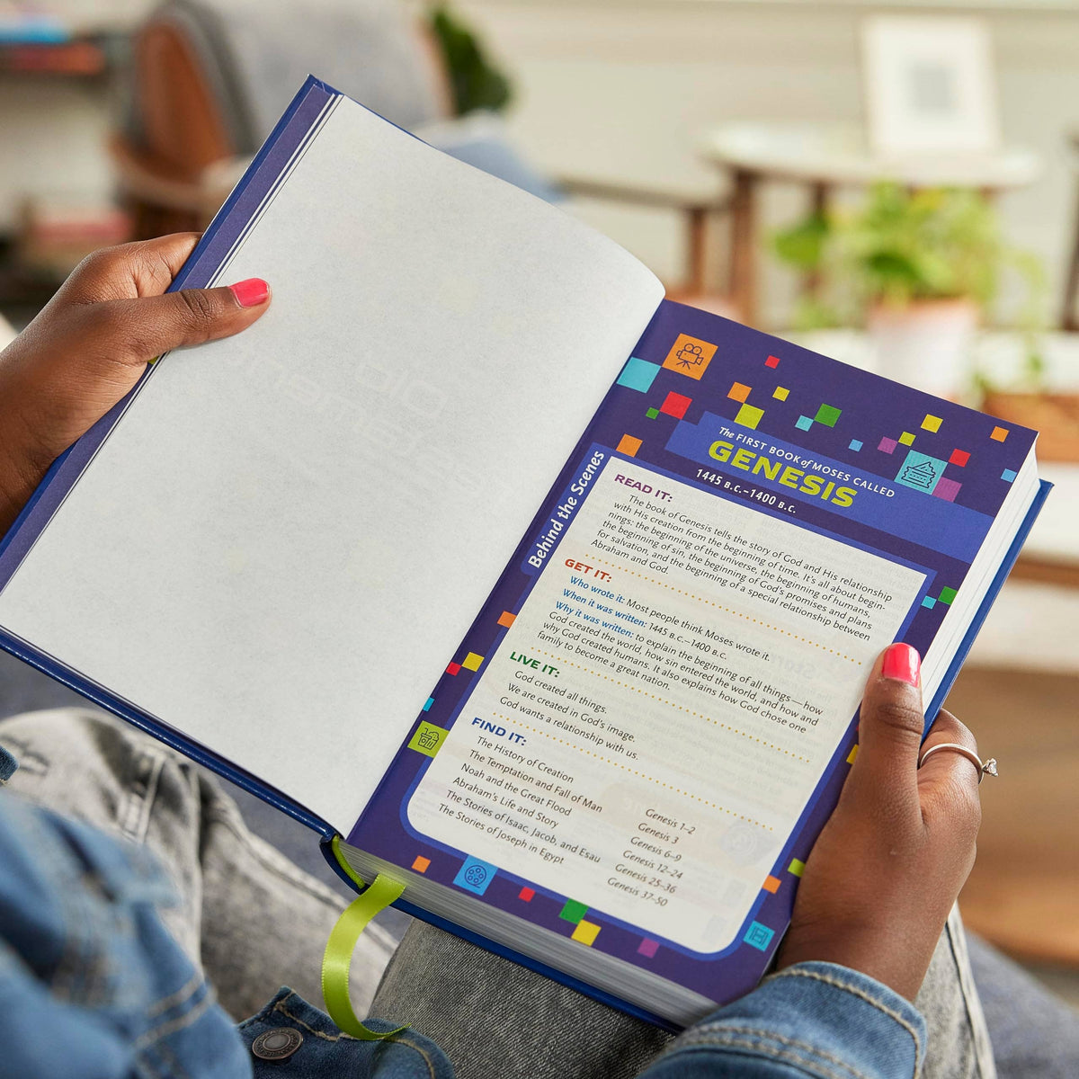 NKJV Study Bible for Kids - Blue Leathersoft