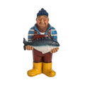 Fisherman with Fish Decorative Figurine