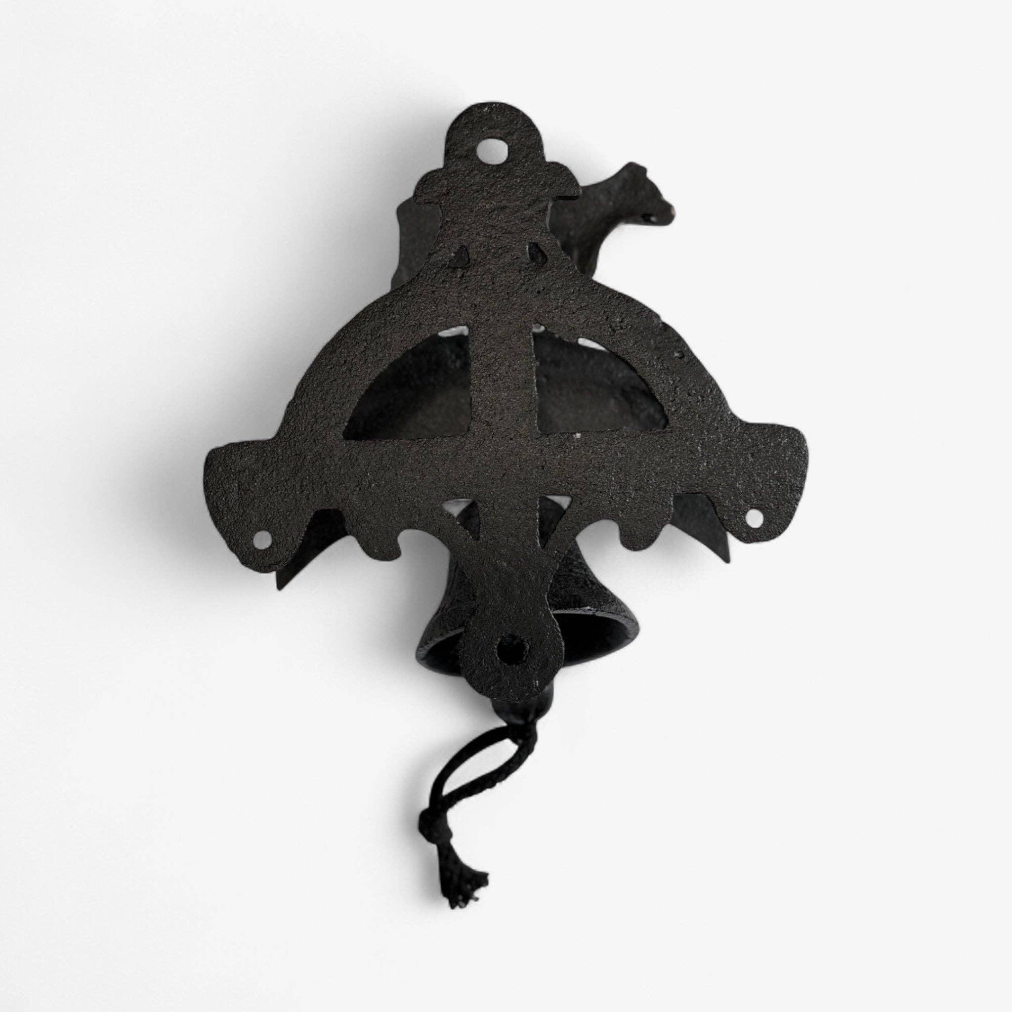 Cast Iron Cow Welcome Bell Sign – Farmhouse Door Bell & Rustic Wall Décor, 7.3"