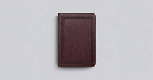 ESV Large Print Compact Bible - Mahogany TruTone Border Design