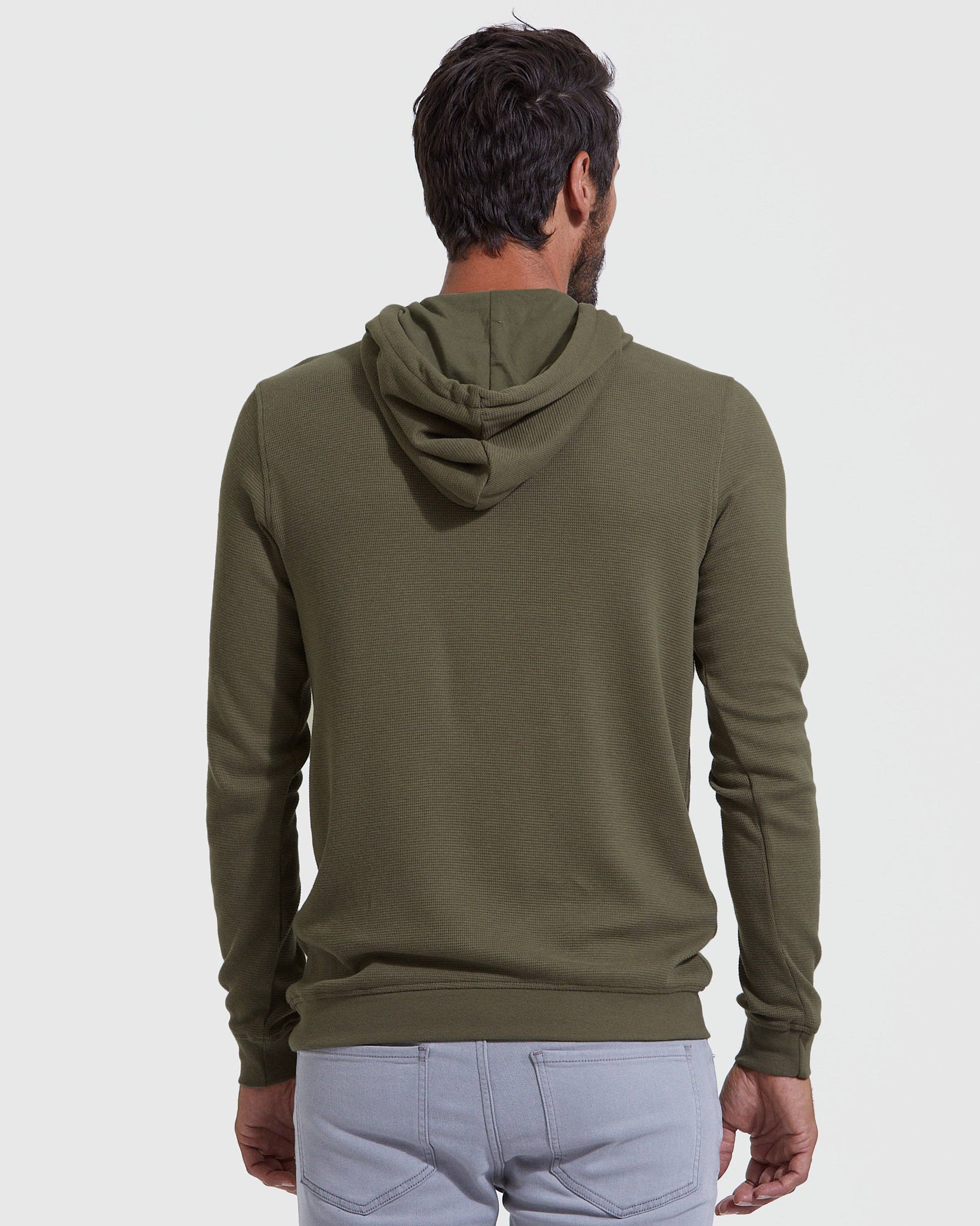 True Classic - Military Green Waffle Hoodie