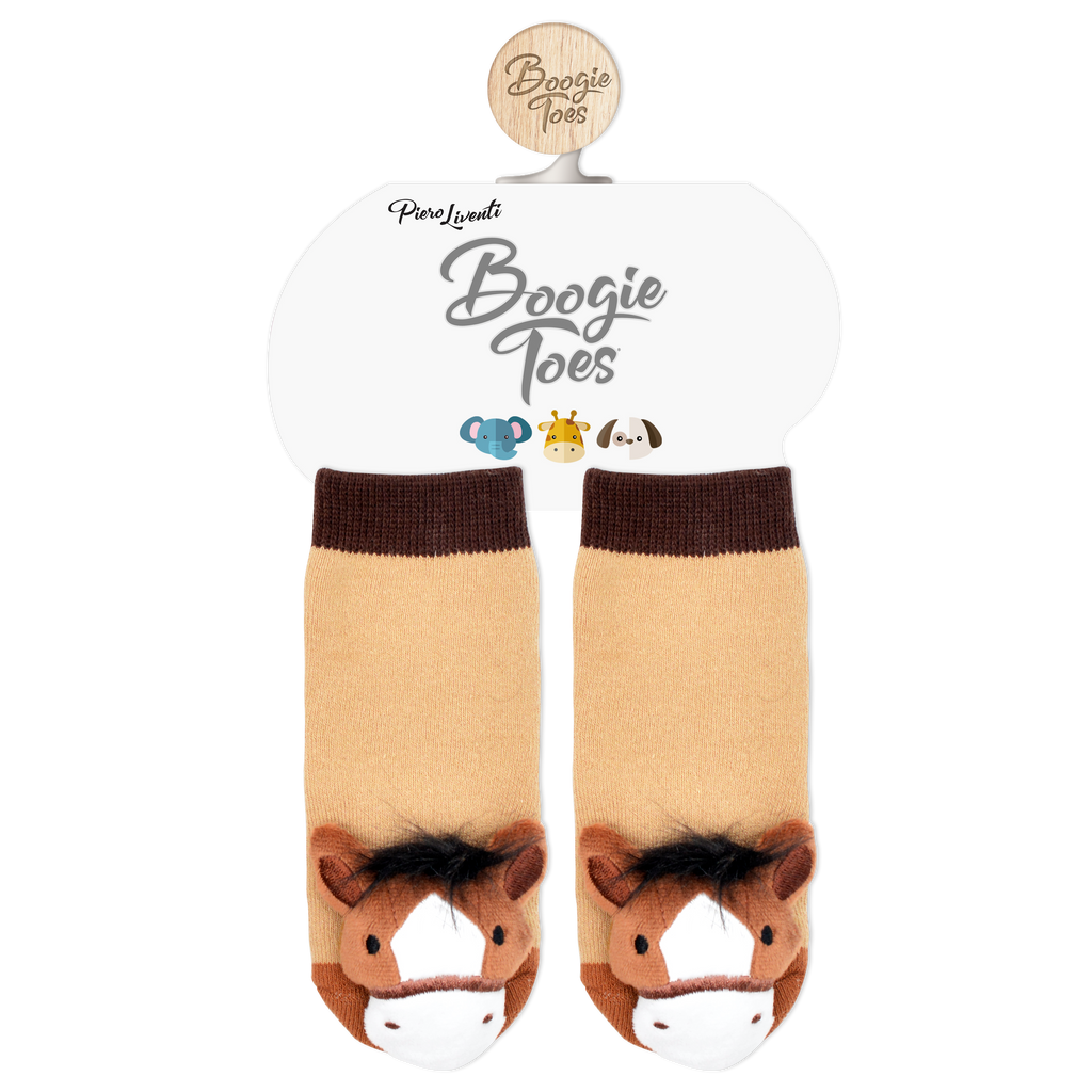 Derby Pony Horse Rattle Socks for Babies
