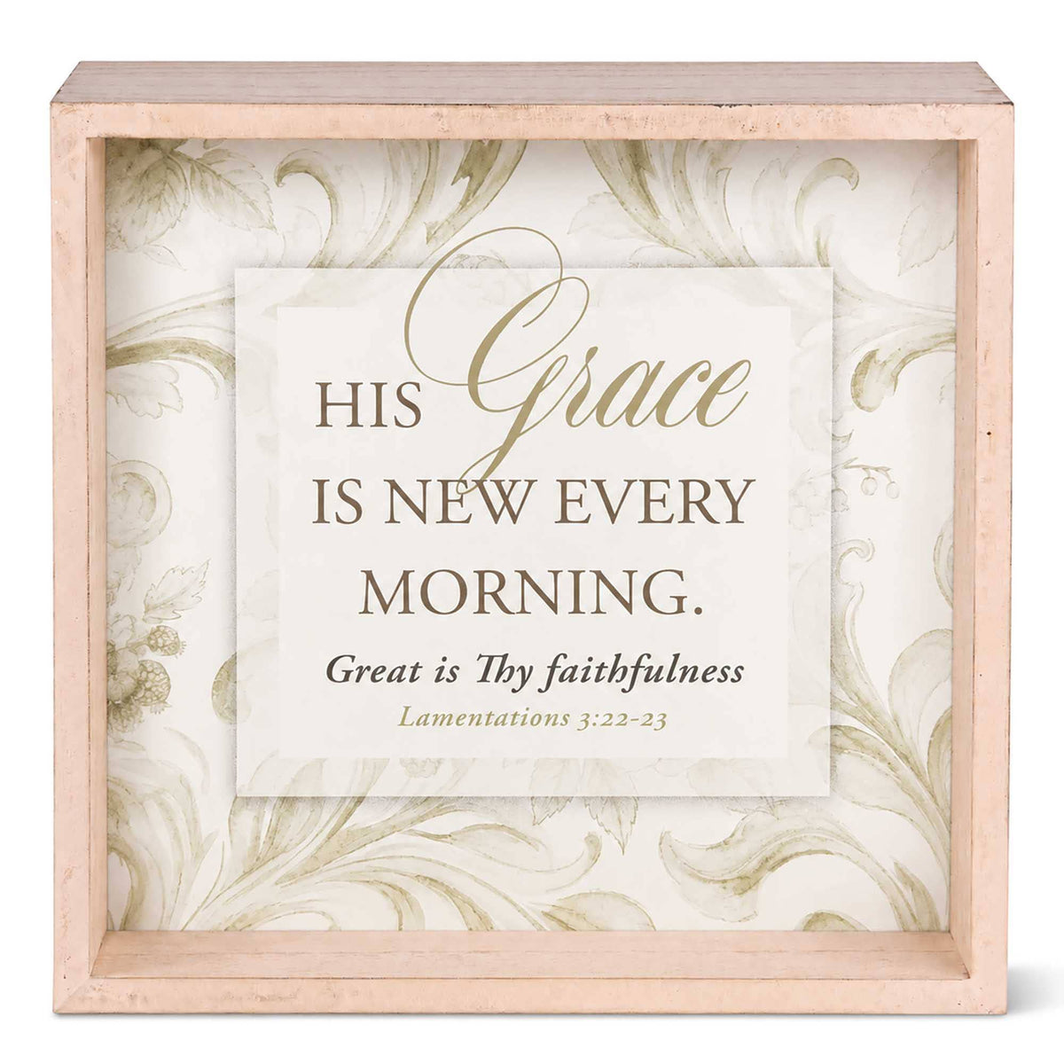 His Grace Is New Every Morning – Two-Sided Scripture Décor