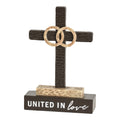 United in Love Wedding Cross – Christian Tabletop Décor