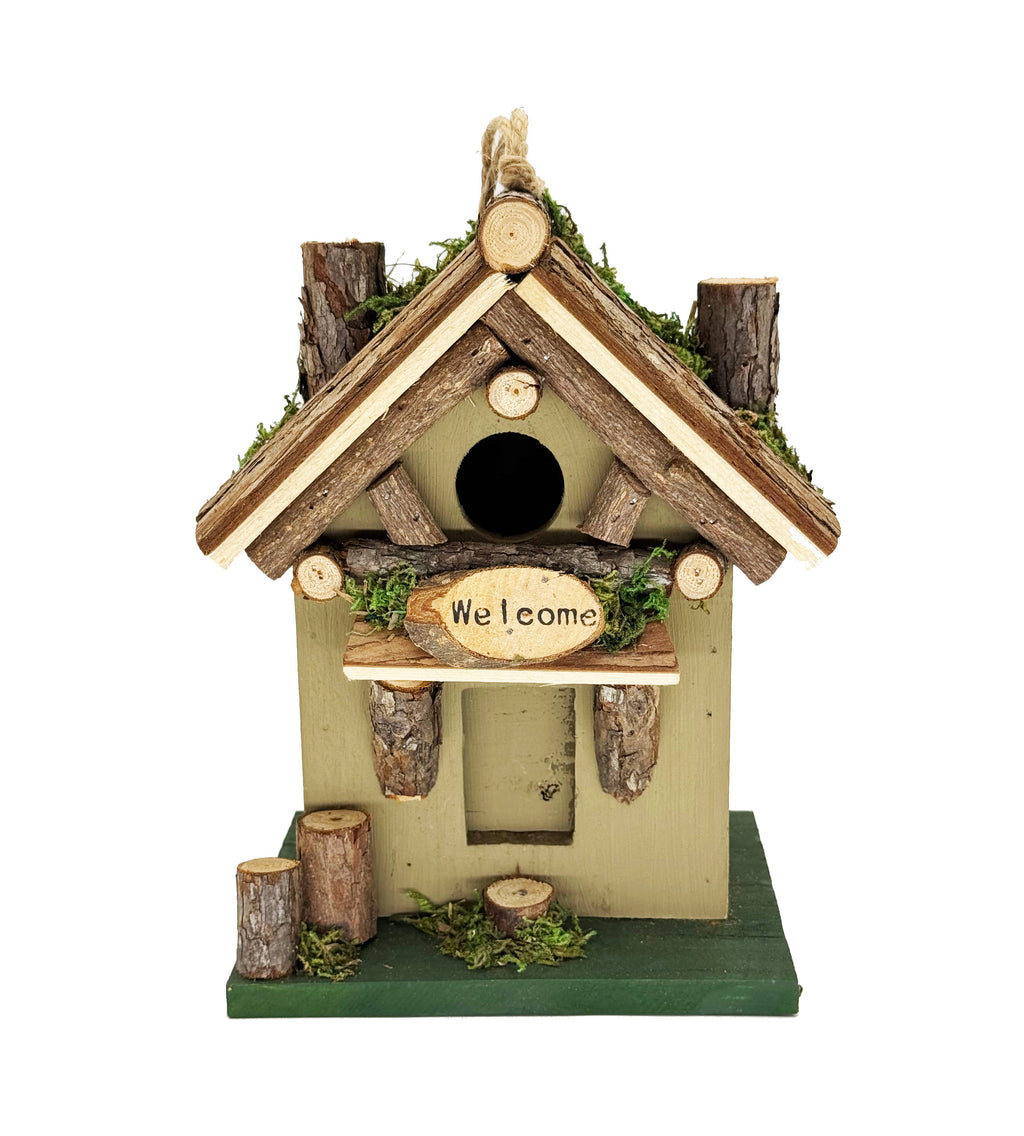 Rustic Woodland Cottage Birdhouse