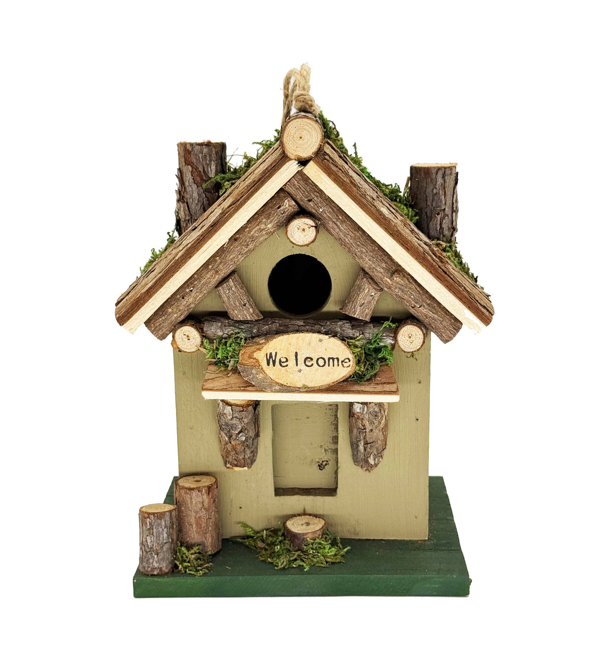 Rustic Woodland Cottage Birdhouse