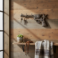 Cast Iron Western Revolver Wall Hook – Rustic Coat & Key Holder, 9.8"