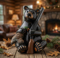 Black Bear Hunting Figurine