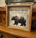 Bear Valley Springs Double Exposure Bear Canvas Wall Art – Wood Box Frame