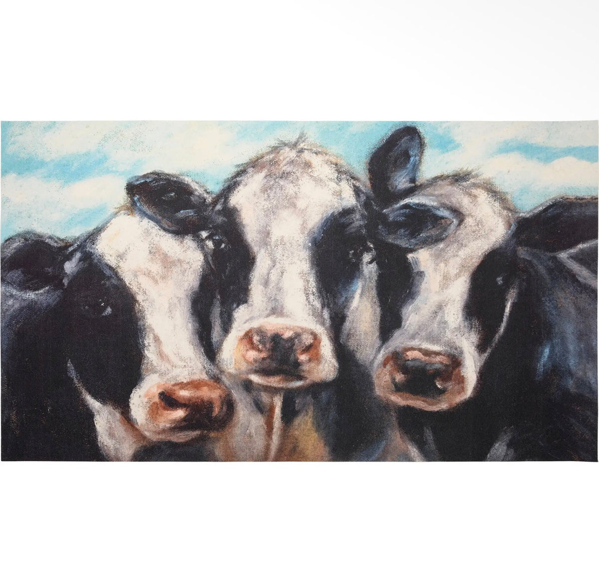 Three Cows Farmhouse Accent Rug