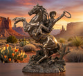 Cowboy on Horse Statue