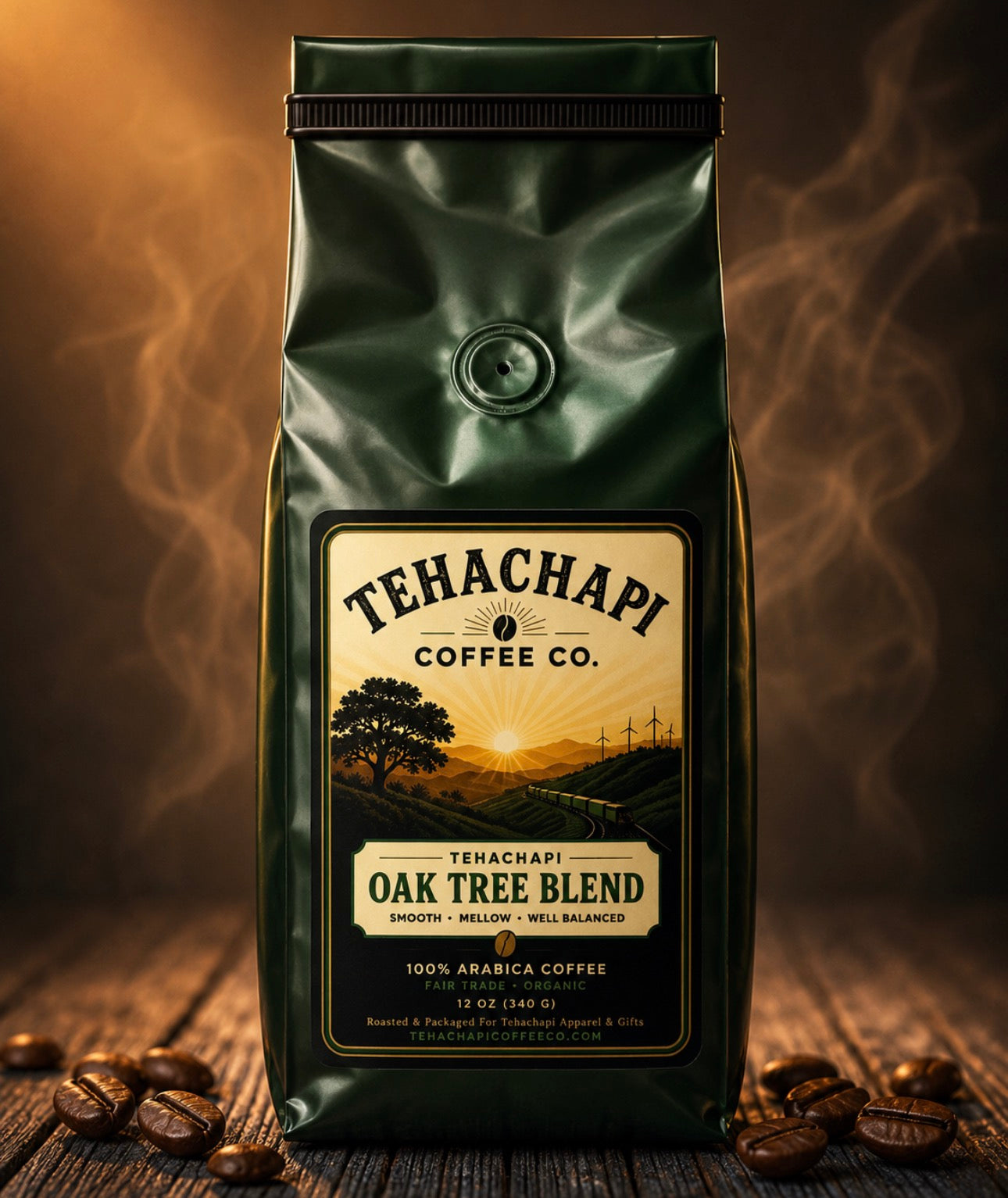 Tehachapi Coffee Co. Oak Tree Blend Whole Bean Coffee (12 oz)