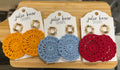 Handmade Crochet Earrings by Local Maker Julie Bear Designs