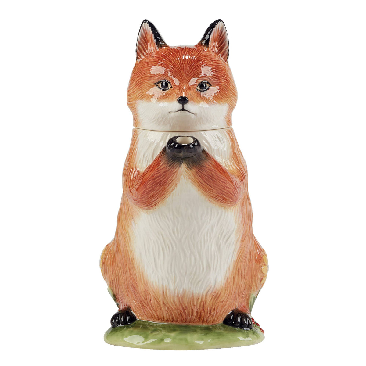 Woodland Fox 3D Ceramic Teapot – 32 oz