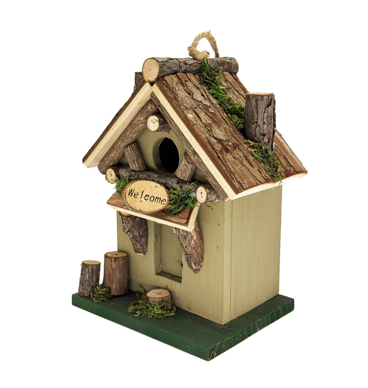 Rustic Woodland Cottage Birdhouse