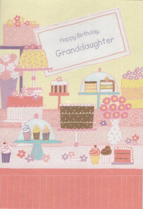 Teen Granddaughter Birthday Greeting Card