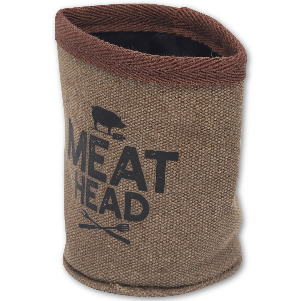 Meat Head Canvas Can Cooler