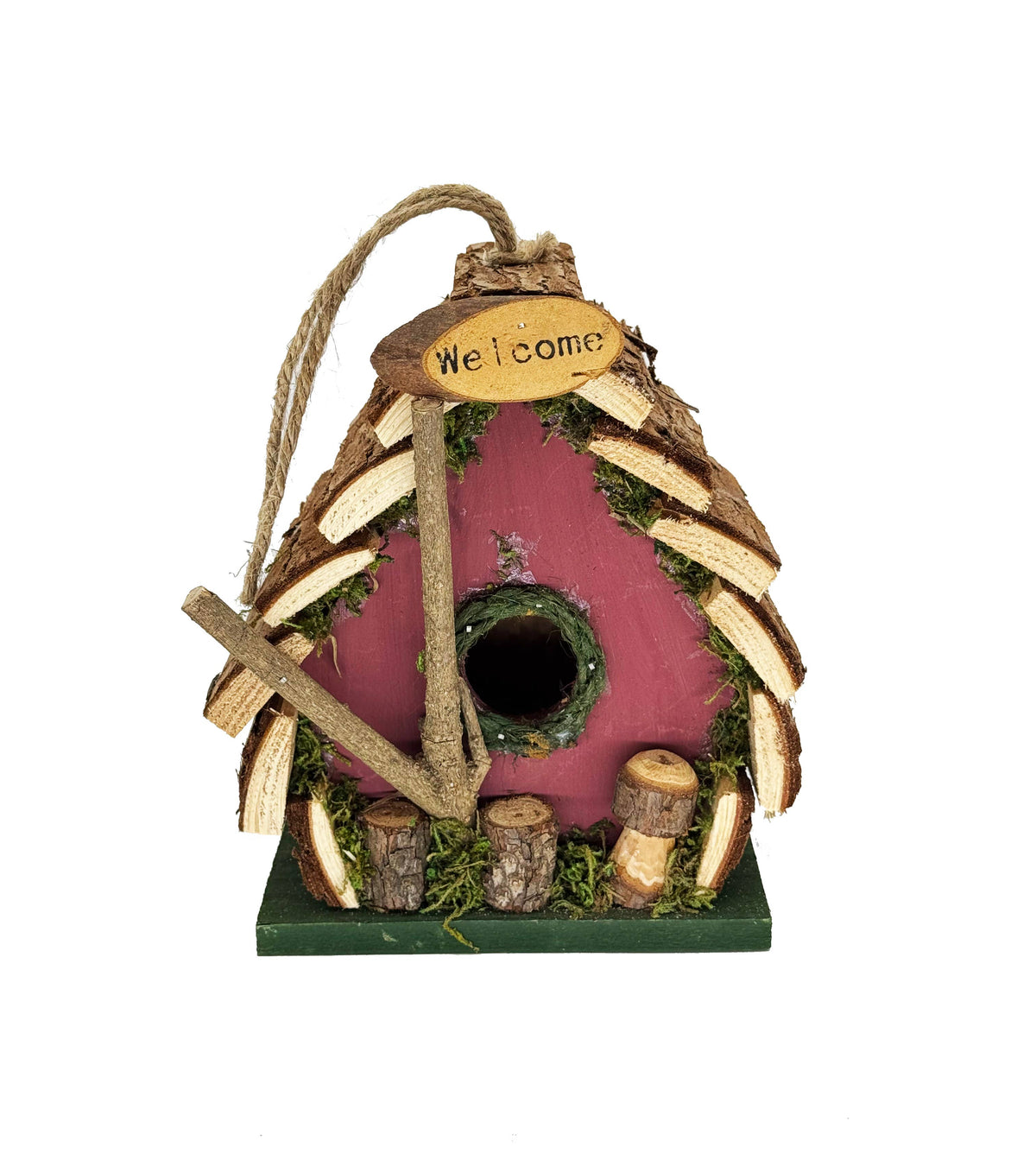 Rustic Welcome Cottage Birdhouse