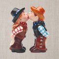 Cowboy & Cowgirl Kissing Salt & Pepper Shaker Set